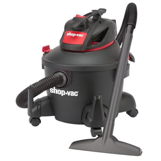 Shop-Vac 12 Gallon 6.5 Peak HP Contractor Series Stainless Steel Wet Dry Vacuum With Large Attachments, Model 9627706
