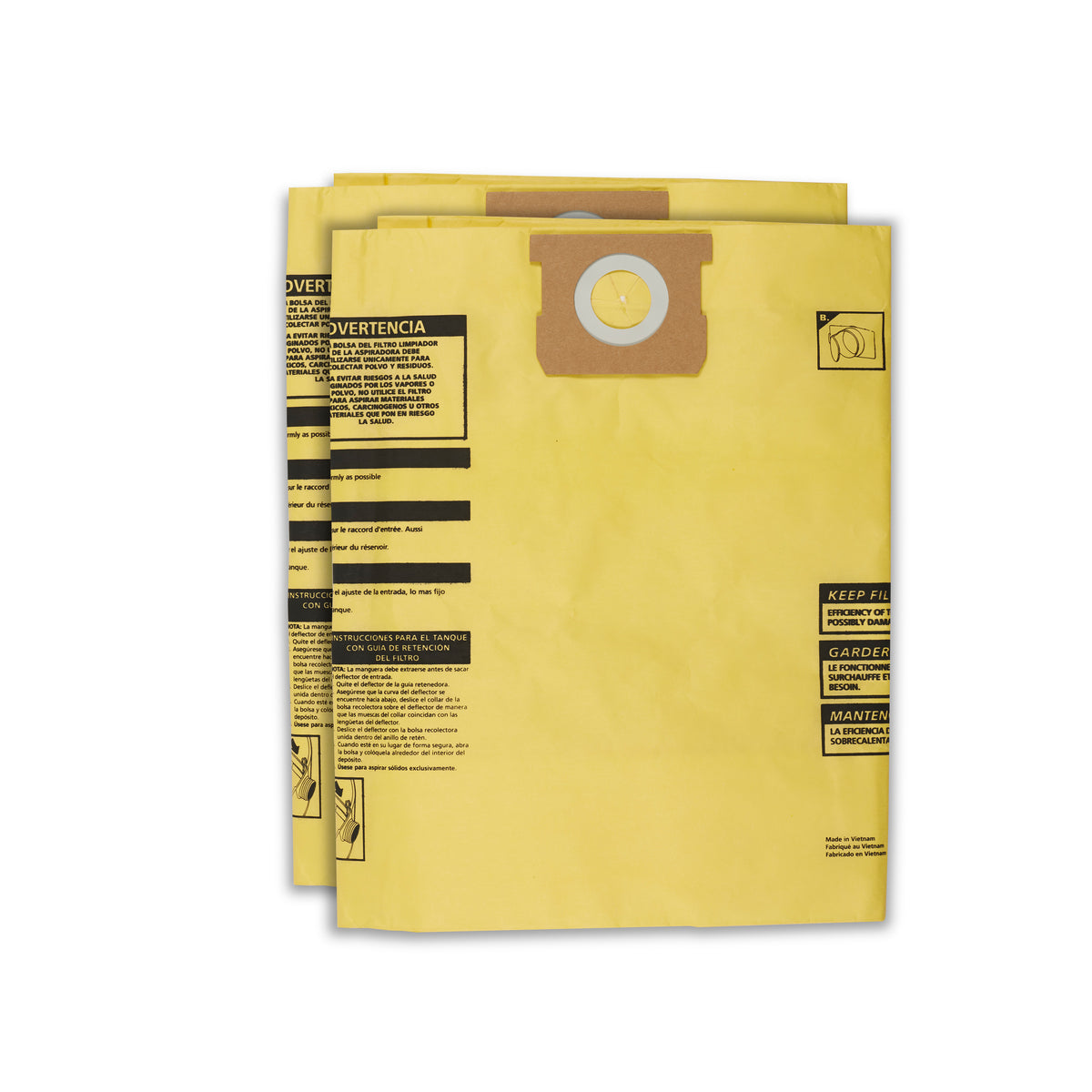 thumbnail image 2 of Shop-Vac 90663 Replacement Dust Bags - Type G, 15-22 Gallon Wet/Dry Vac - 12 Pack 2 of 5