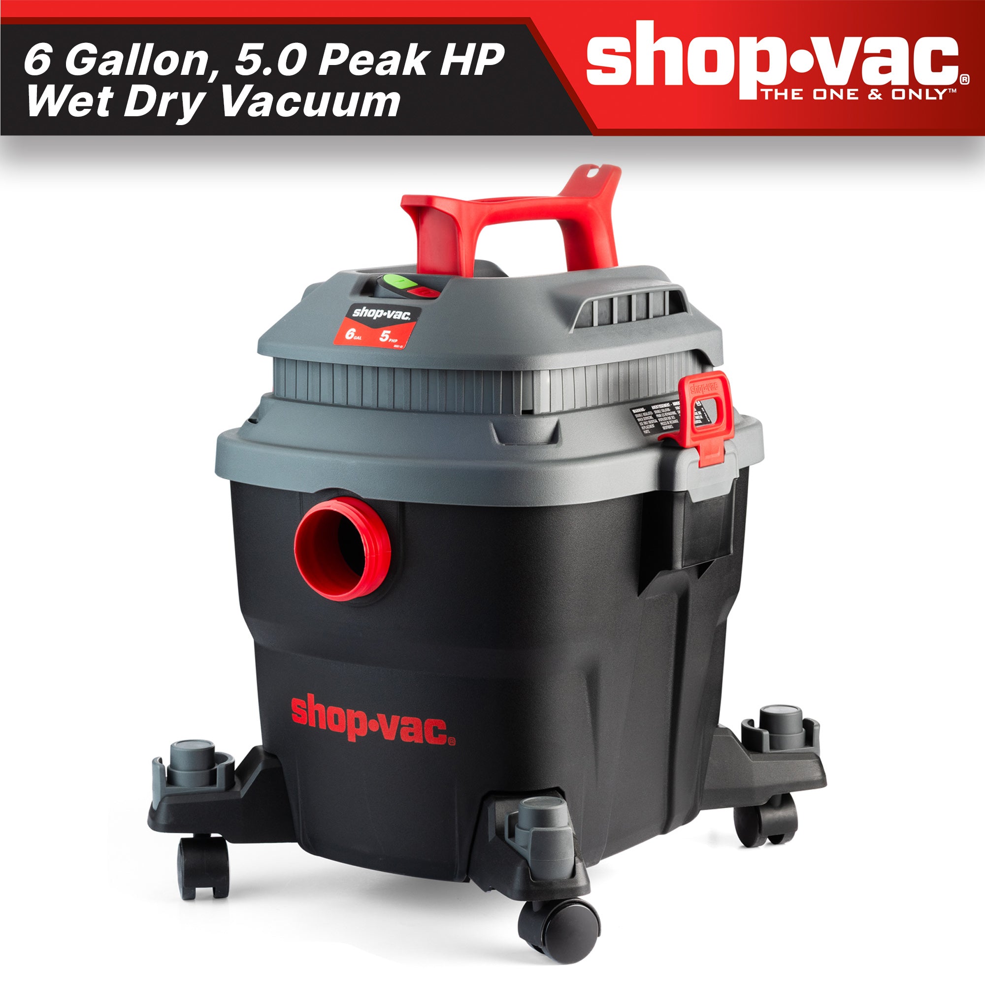 Shop-Vac® 6 Gallon 5.0 Peak HP Wet/Dry Vacuum | Shop-Vac Store