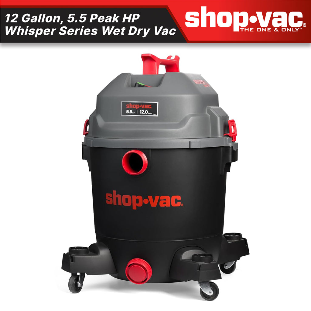 Shop-Vac® Ultra Quiet 12 Gallon 5.5 Peak HP Wet/Dry Vacuum | Shop-Vac Store
