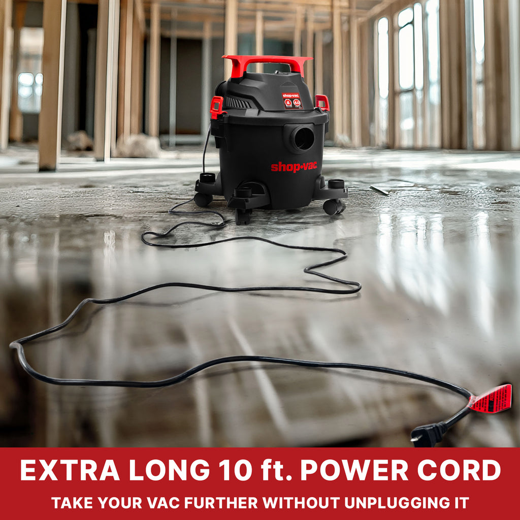 Shop-Vac 4 Gallon 4.5 Peak HP Wet/Dry Vacuum