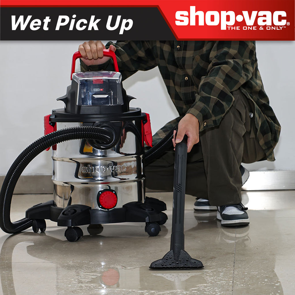Shop-Vac® 5 Gallon 4.7 Peak HP Stainless Steel Cordless Wet/Dry Vacuum