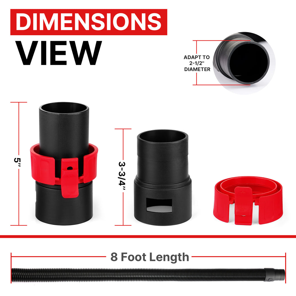 Shop-Vac 8 foot X 2-1/2 inch diameter Hose