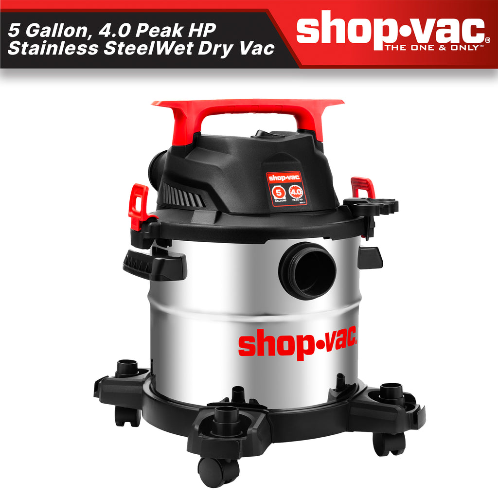 Shop-Vac 5 Gallon 4 Peak HP Stainless Steel Wet/Dry Vacuum