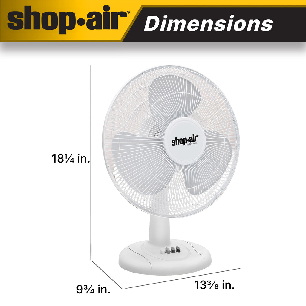 Shop-Air 12" Oscillating Table Fan