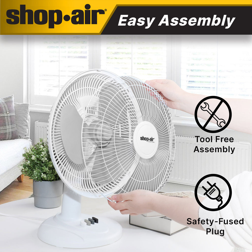 Shop-Air 12" Oscillating Table Fan