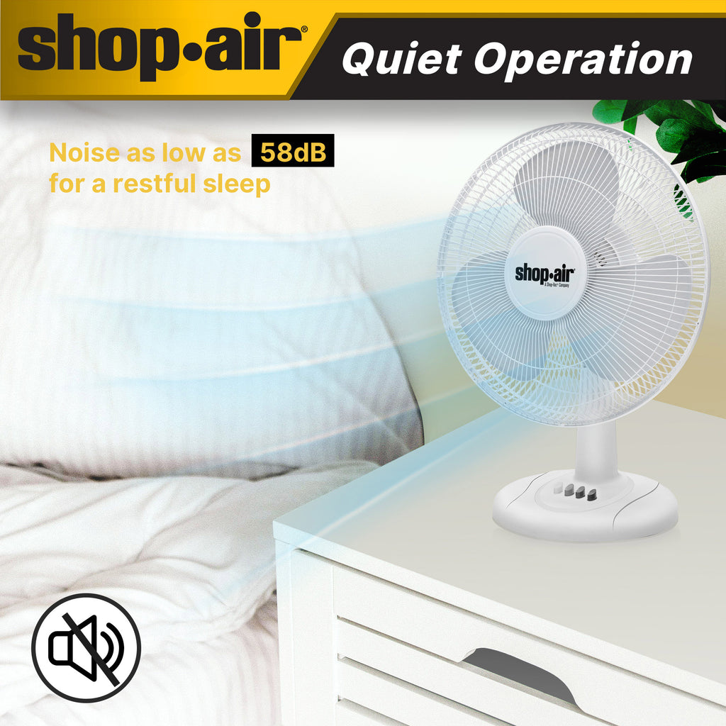 Shop-Air 12" Oscillating Table Fan