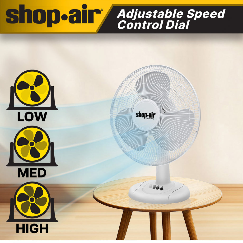 Shop-Air 16" Oscillating Table Fan