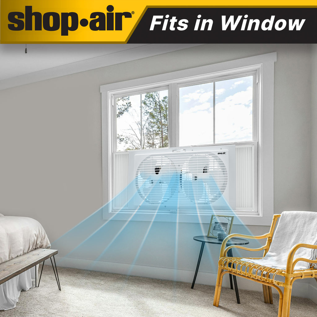 Shop-Air 9" Twin Window Fan