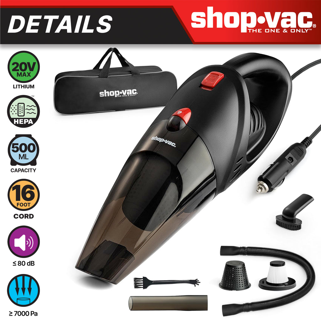 Shop-Vac® DC 12V Handheld Car Vacuum Cleaner
