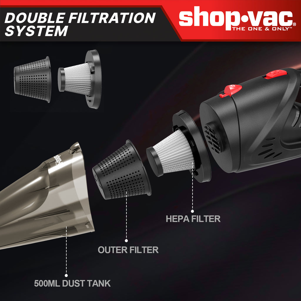 Shop-Vac® DC 12V Handheld Car Vacuum Cleaner