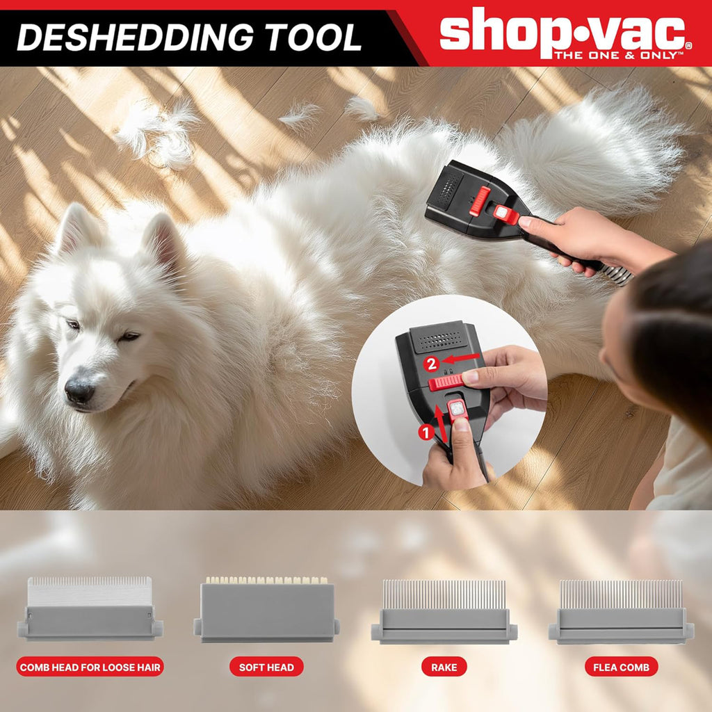 Shop-Vac 4-in-1 Pet Grooming & Vacuum