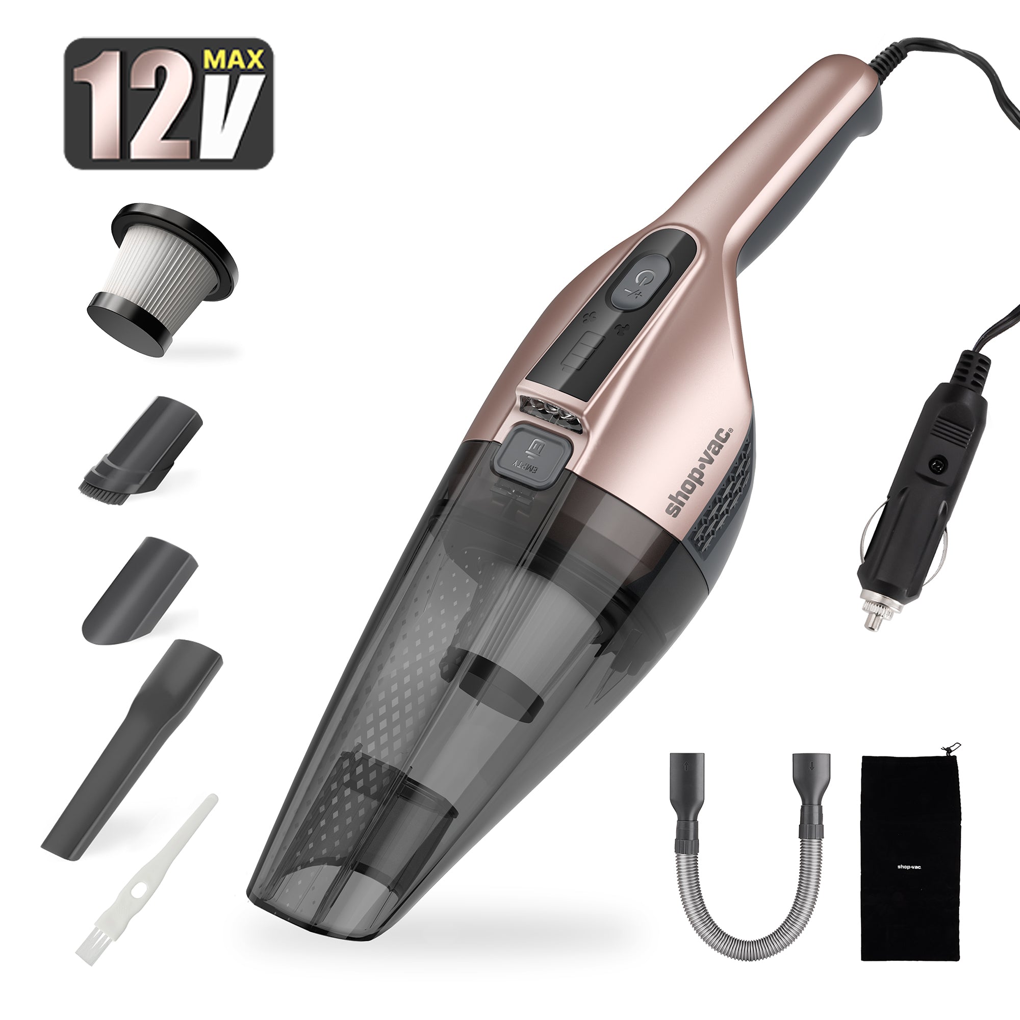 cigarette lighter shop vac Shop-Vac® S1 12V Portable Car Vacuum