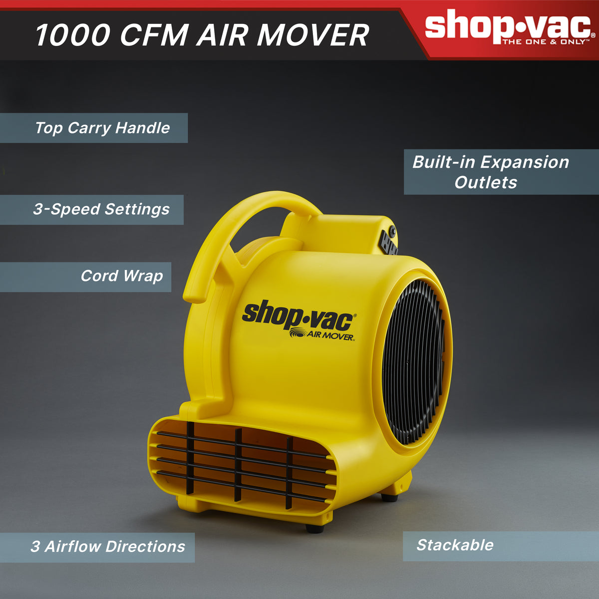 Shop-Vac® 1000 CFM Air Mover | Shop-Vac Store