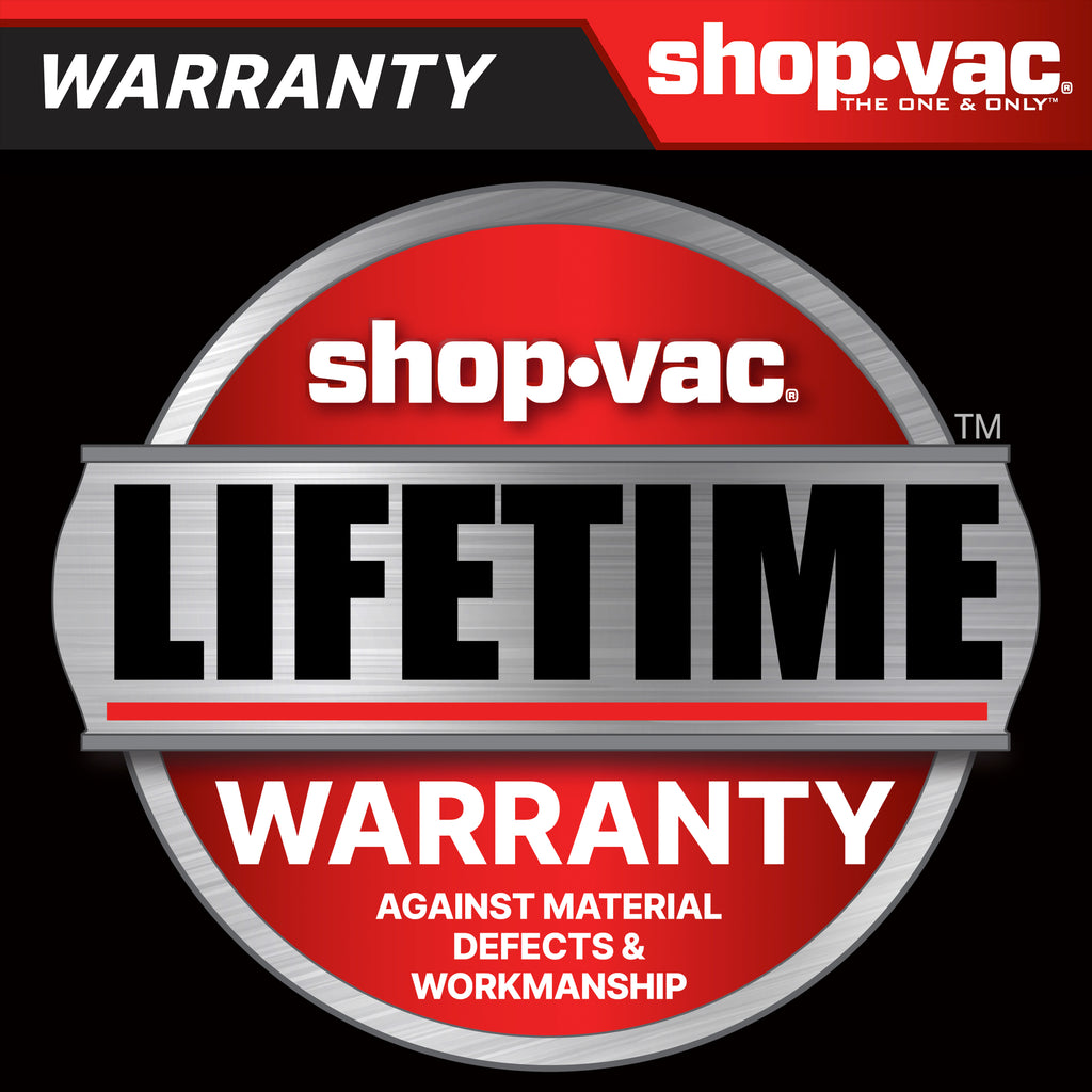 The Shop-Vac® 12 Gallon* 6.0 Peak HP** Stainless Steel Wet/Dry Vacuum