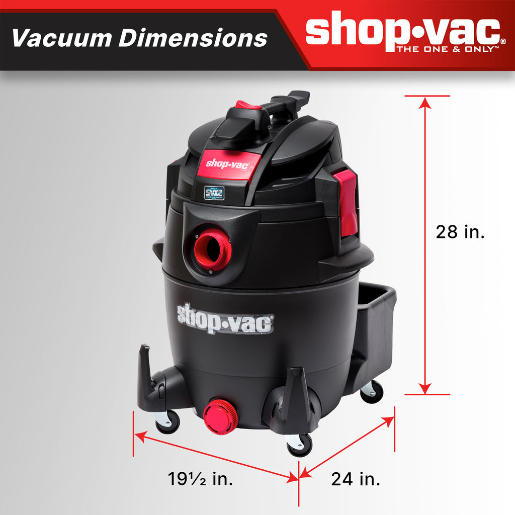 The Shop-Vac® 14 Gallon* 5.5 Peak HP** Wet/Dry Vacuum features the SVX2 Motor Technology