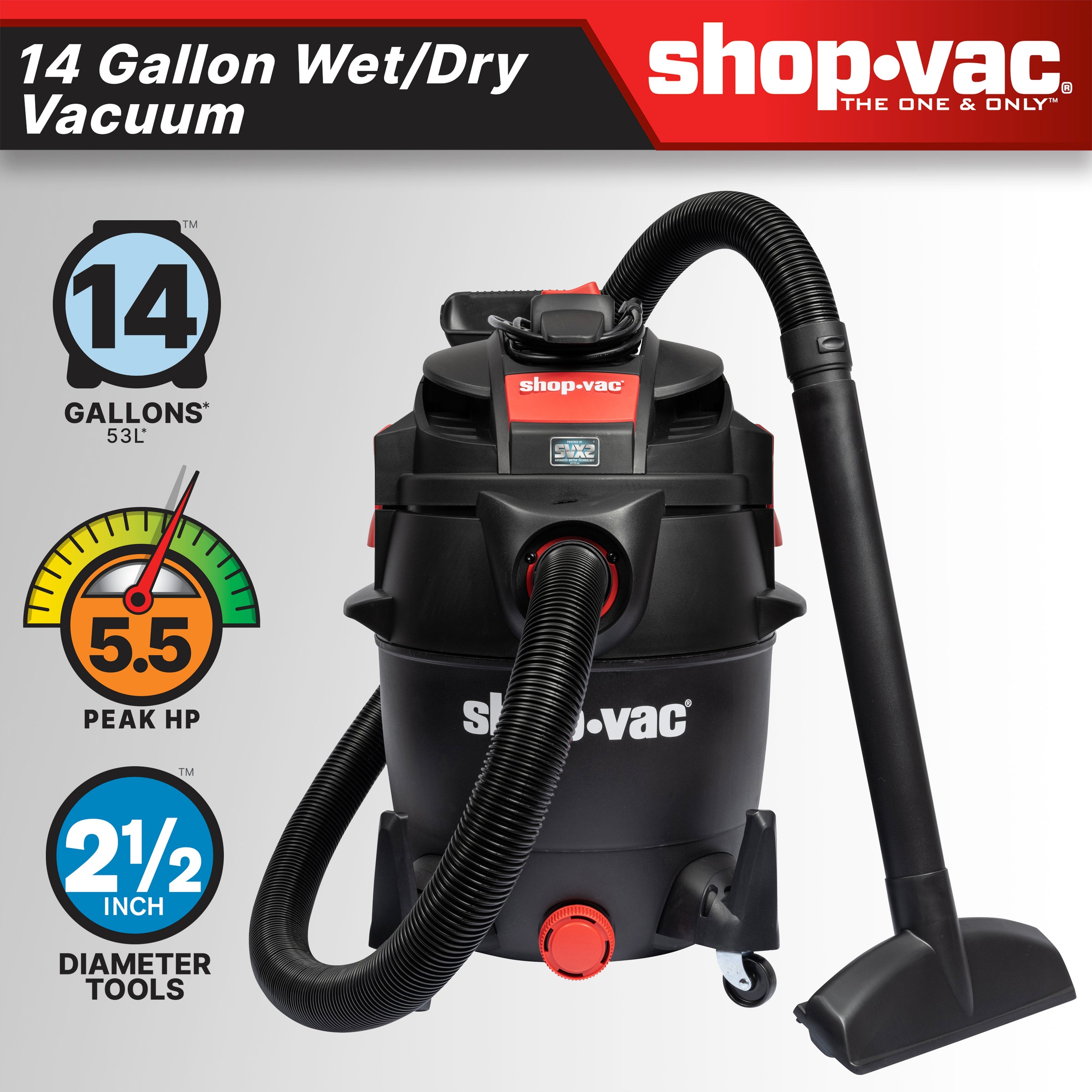 jones0326　47969980 Black + Decker 5 Gallon Wet/Dry Vacuum | BJ's Wholesale Club