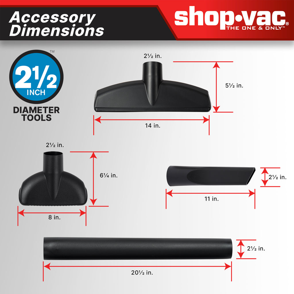 The Shop-Vac® 16 Gallon* 6.5 Peak HP** Wet/Dry Vacuum features the SVX2 Motor Technology