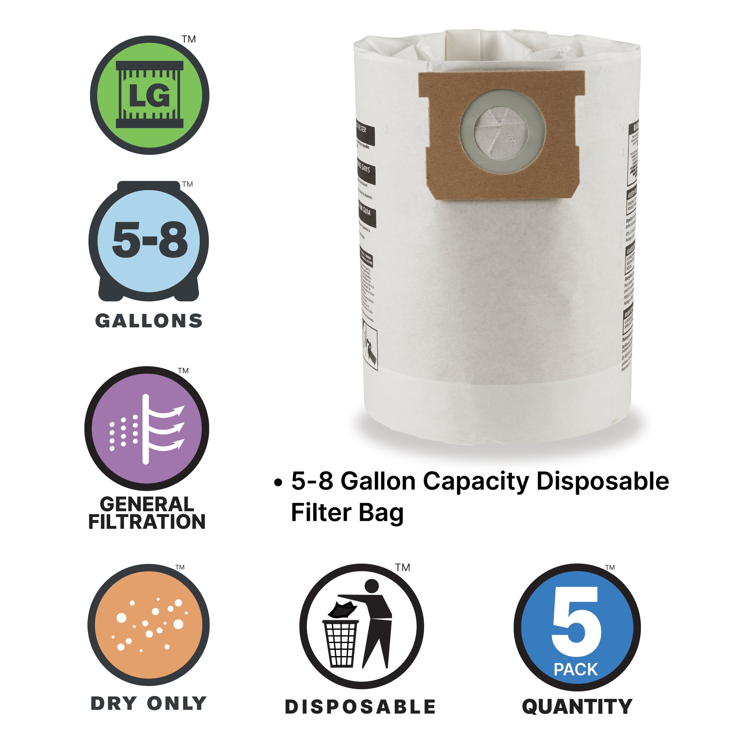20 Sacchetti Aspirapolvere + 2 Filtri Per Bosch BSGL 5 Zoo´o 2 ProAnimal | Compatibili Con Serie Bosch/Siemens | Microfibra Multistrato