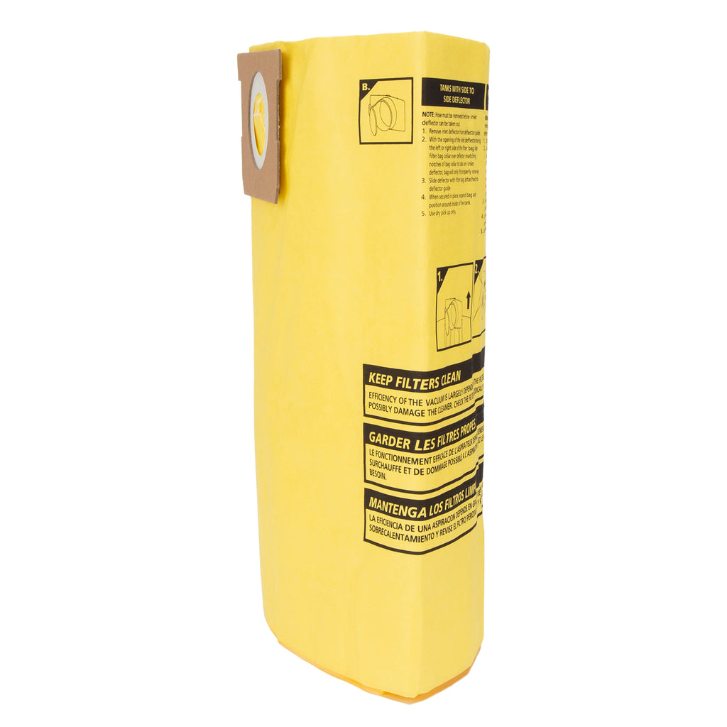 Type J - Shop-Vac® 15-22 Gallon* High Efficiency Disposable Filter Bags (2 Pack)