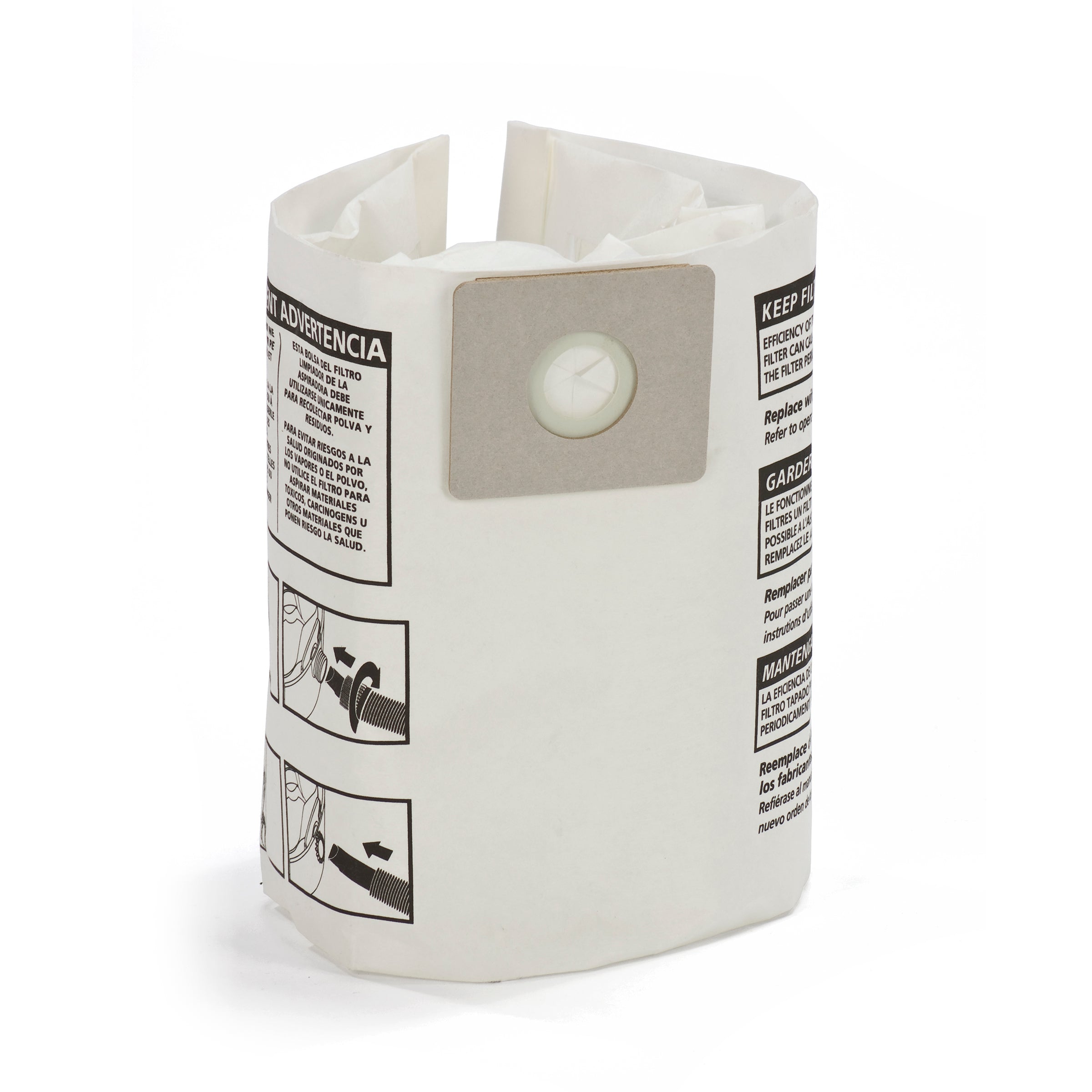 Replacement High Efficiency Filter Bags For Shop-Vac 91964 Type D - 4 Gallon, 3 Pack