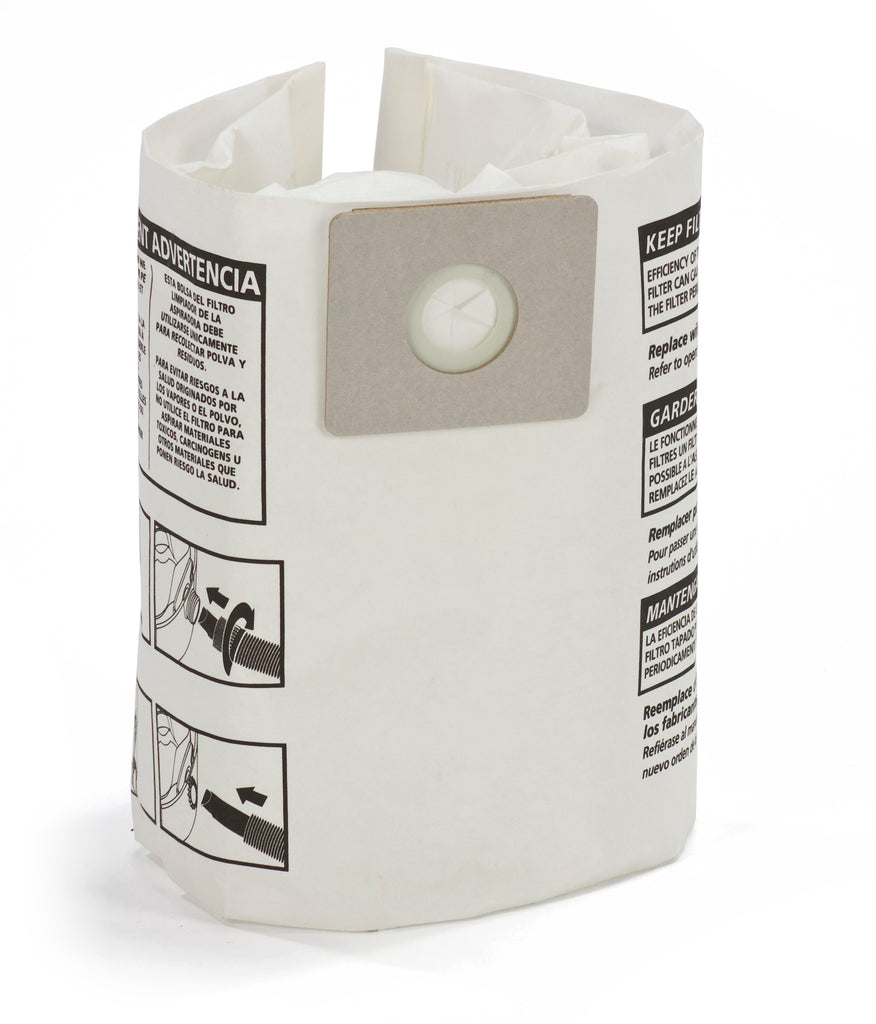 Type C - Shop-Vac® 3 Gallon* Disposable Filter Bags (3 Pack)
