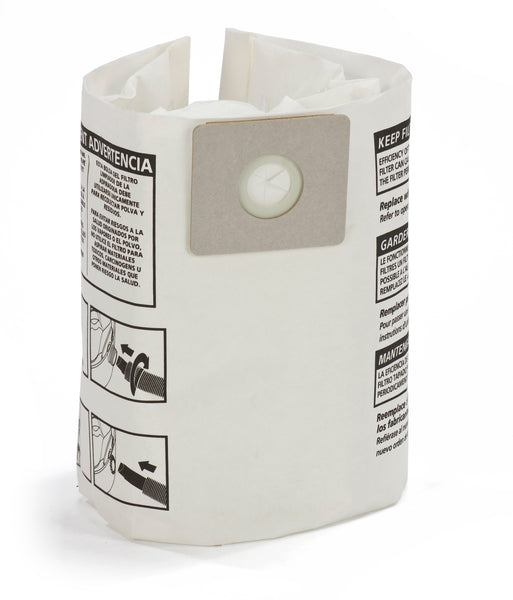 90667 Shop Vac Bags Shop-Vac 4 Gallon 2.5 Peak HP Stainless Steel Wet ...